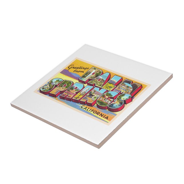 Palm Springs California CA Large Letter Postcard Tile (Side)