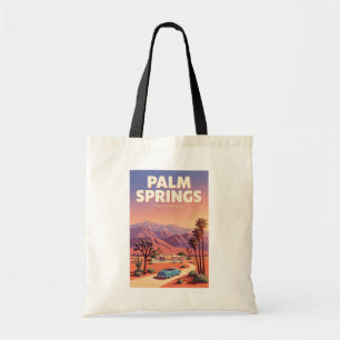 Palm Springs California Illustration Travel Art Tote Bag