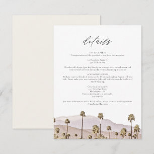PALM SPRINGS California Mountains Details Card