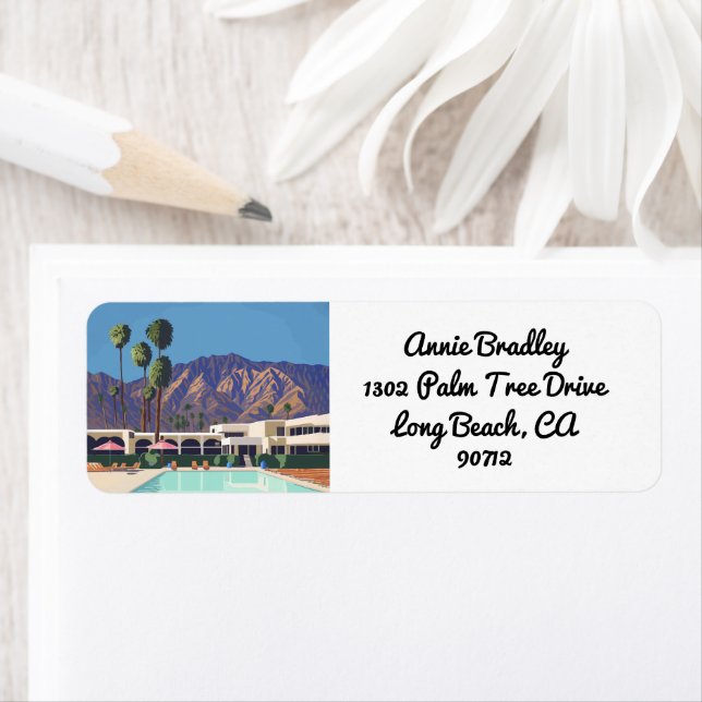 Palm Springs California Pool Hotel Trees Adresse : (En situation)