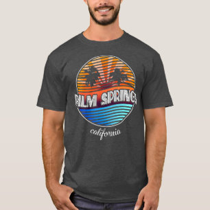 Palm Springs California Retro Palm Tree T-Shirt