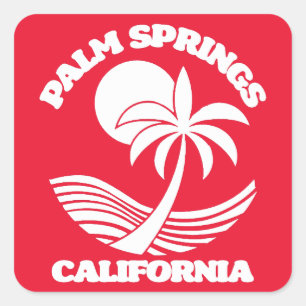 Palm Springs California Square Sticker