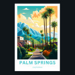Palm Springs California Travel Print<br><div class="desc">Beautiful modern print celebrating Palm Springs California.</div>