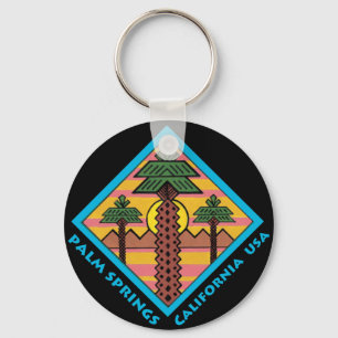 PALM SPRINGS California USA original artwork Keychain