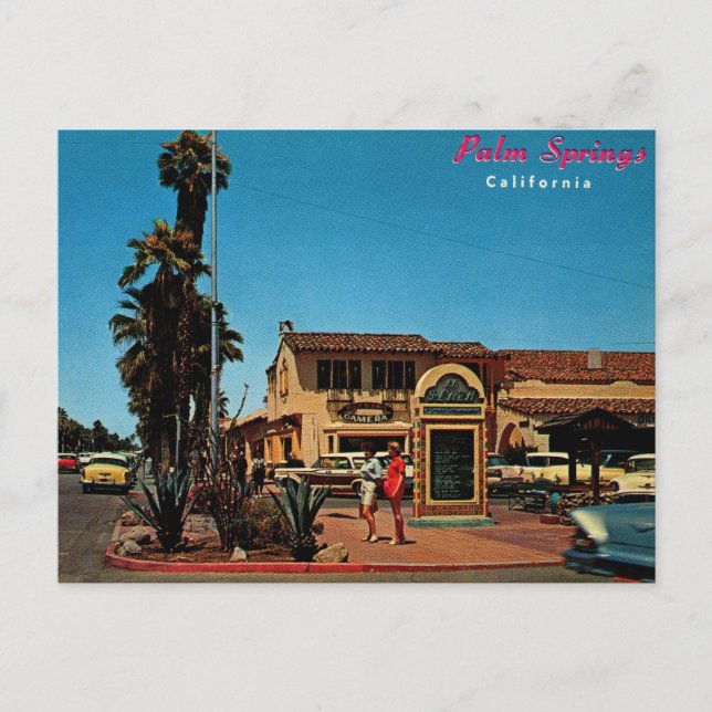 Palm Springs, California Vintage Postcard (Front)
