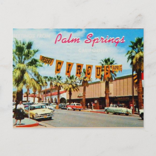 Palm Springs, Californie - Carte Postale Ancienne (Devant)