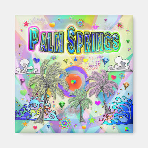 Palm Springs Deep Dream Magnet