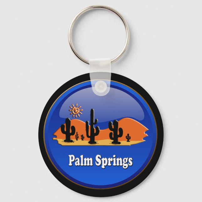 Palm Springs desert Keychain (Front)