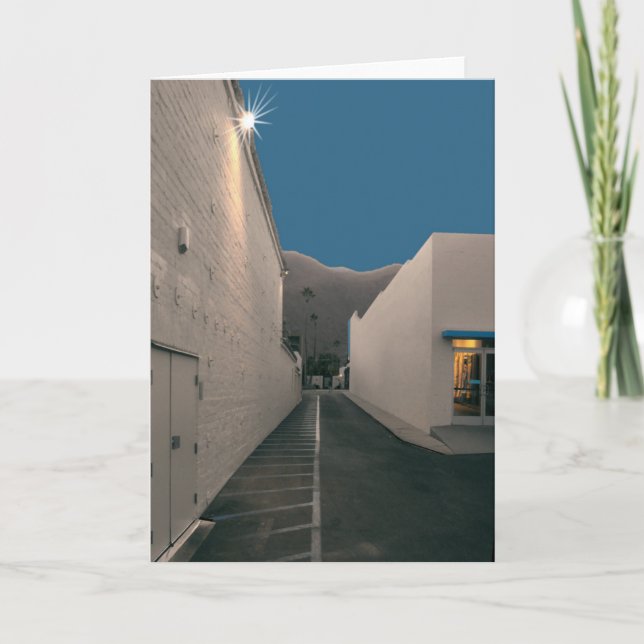 Palm Springs Design District Back Alley Nativity Holiday Card (Front)