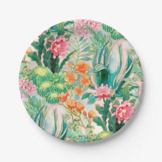 Palm Springs Foliage Paper Plate