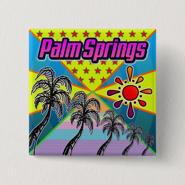 Palm Springs  Freedom Button (Front)
