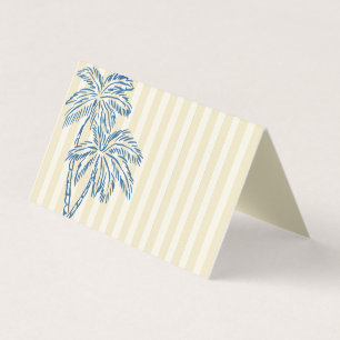Palm Springs Jaune Pastel Beach Party Cartes de li