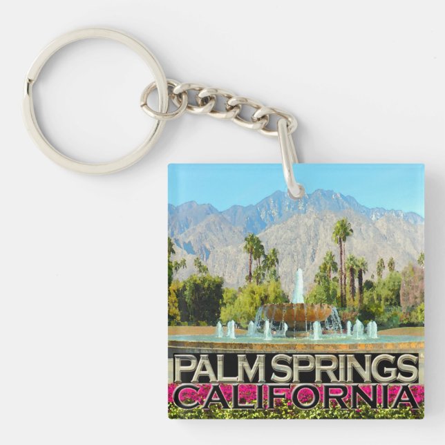 Palm Springs Keychain (Front)