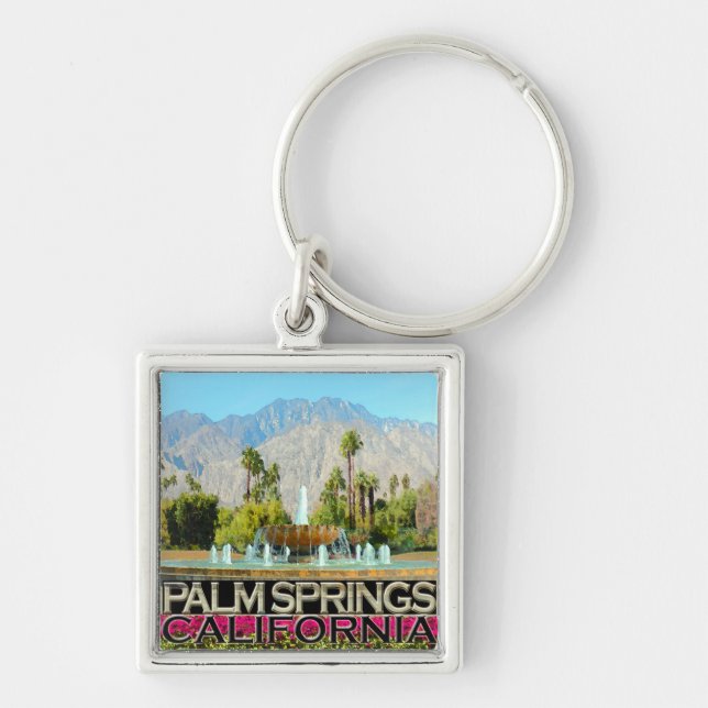 Palm Springs Keychain (Front)