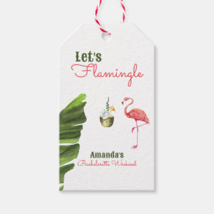 Palm Springs Last Flamingle Bachelorette Party Gift Tags