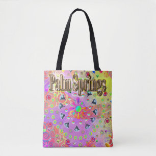 Palm Springs Lucky Golden Tote Bag