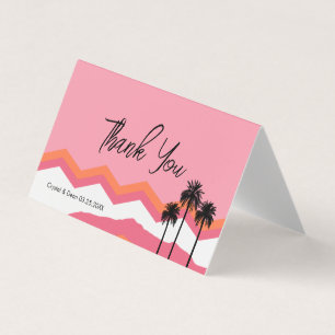 Palm Springs Modern Thank You Folded Card
