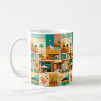 Palm Springs Retro Vibes Coffee Cup