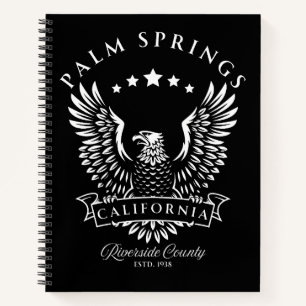 Palm Springs Riverside County California Vintage Notebook