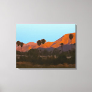 Palm Springs San Jacinto Mountains View Canvas Print
