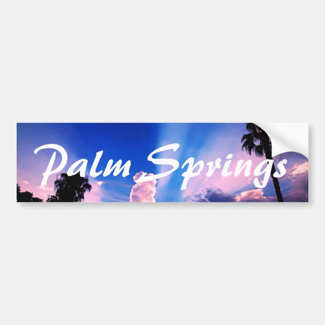 Palm Springs Sky Bumper Sticker (Front)
