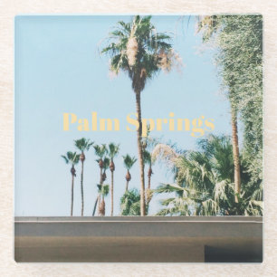 Palm Springs Travel Souvenir Glass Coaster