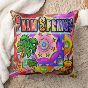Palm Springs Tropical Friends Coussin