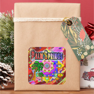 Palm Springs Tropical Friends Sticker