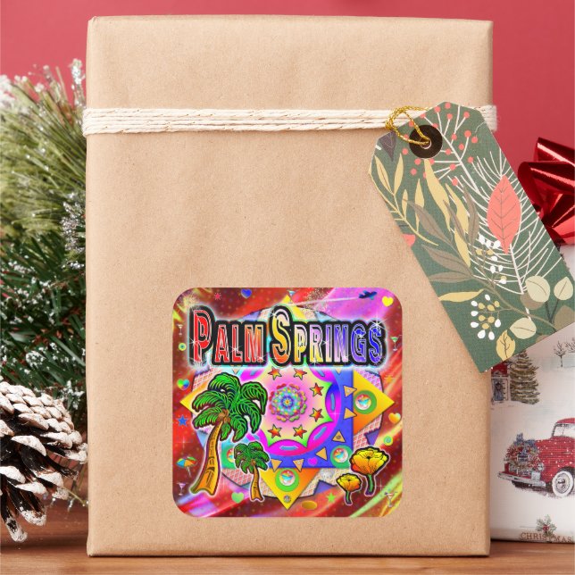 Palm Springs Tropical Friends Sticker (Holiday)