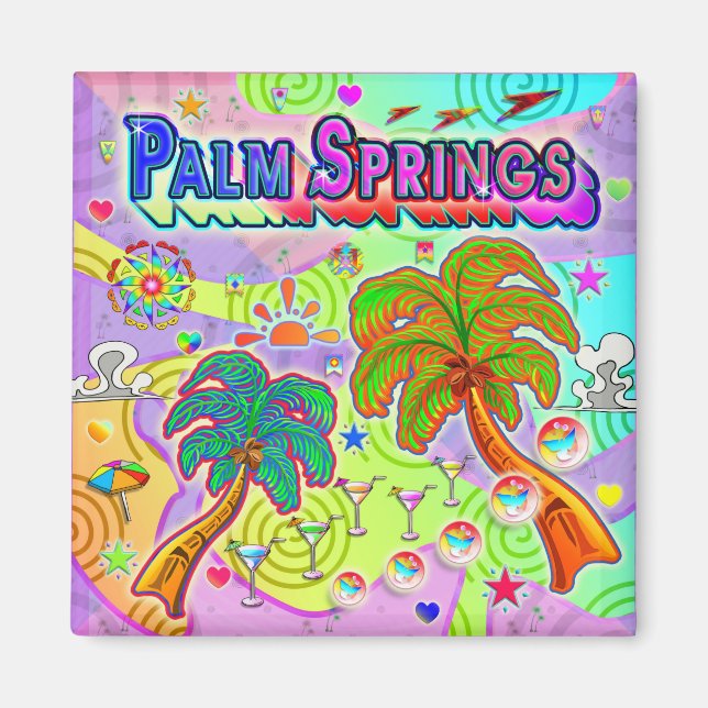 Palm Springs Vacation Target Magnet (Front)