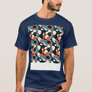 Palm Stones Seamless Pattern Beach Pebble Gemstone T-Shirt