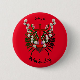 Palm Sunday A Christian Holy Day 6 Cm Round Badge 2 Inch Round Button