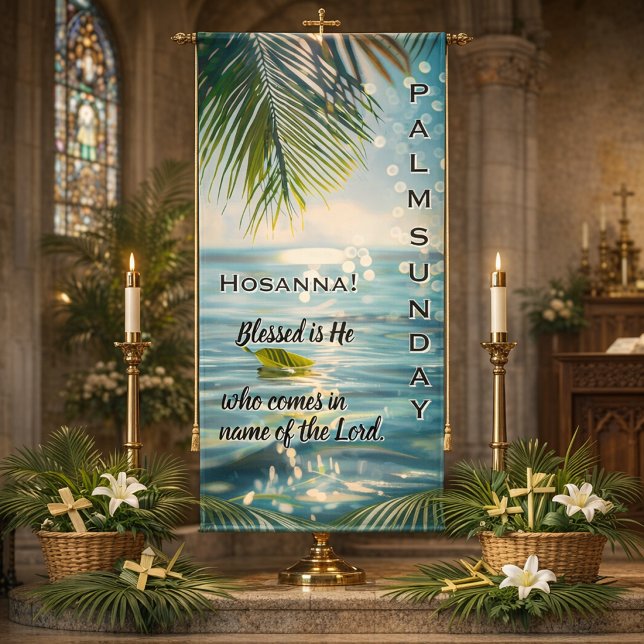 Palm Sunday Hosanna Scripture  Banner (Creator Uploaded)