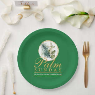 Palm Sunday Paper Plate
