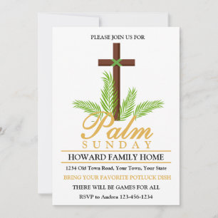 Palm Sunday Party Invitation