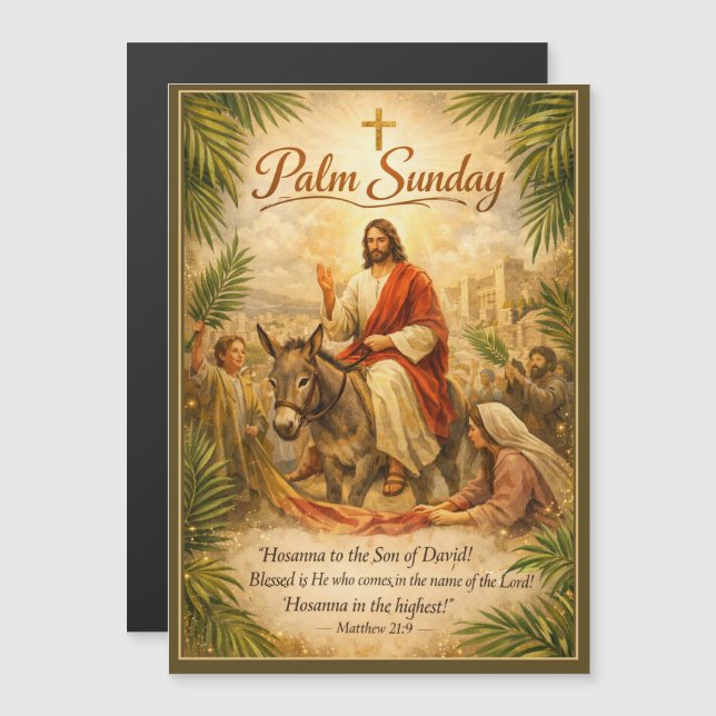 Palm Sunday Triumphal Entry Illustration (Front/Back)