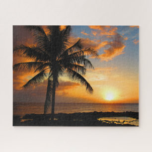 palm sunset jigsaw puzzle