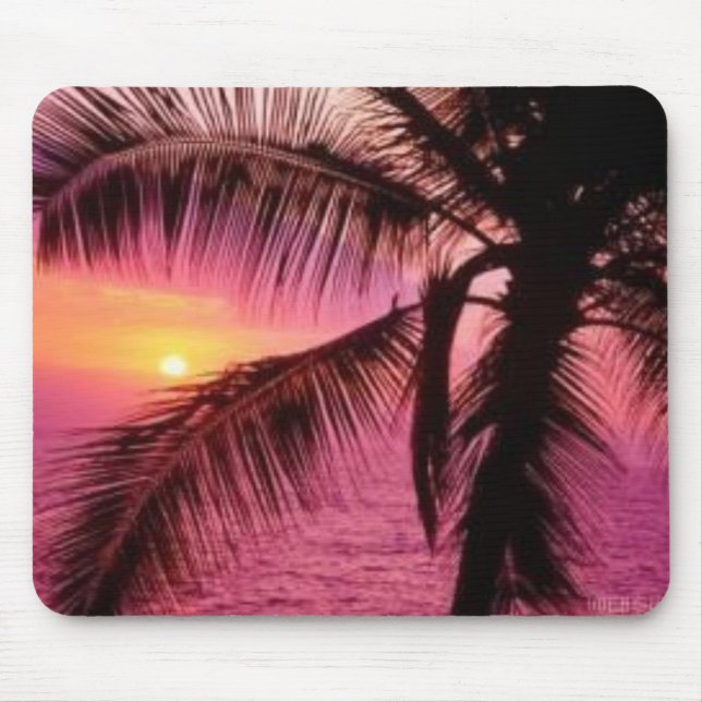 Palm Sunset Mouse Pad (Front)