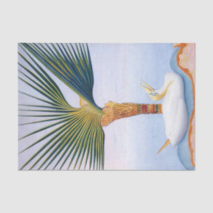Palm Tree and Bird by Joseph Stella Tissue Paper