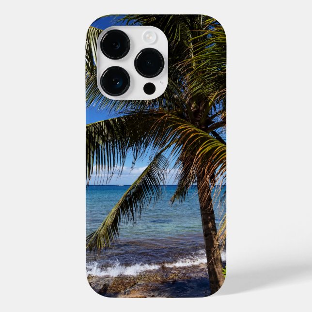 Palm Tree and Ocean Case-Mate iPhone Case (Back)