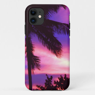 Palm Tree at Sunset iPhone 11 Case