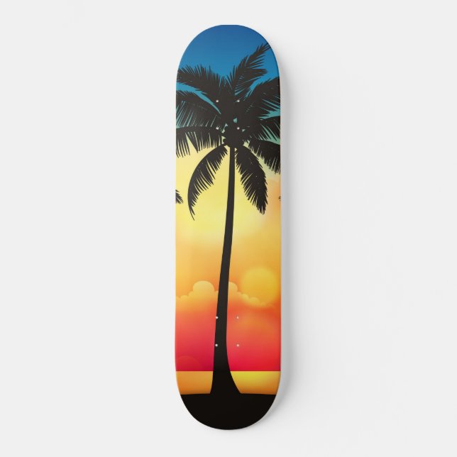 Palm tree at Sunset Skateboard (Front)