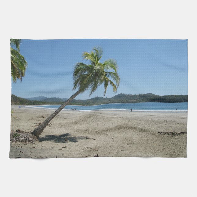 Palm Tree at the Beach Kitchen Towel (Horizontal)