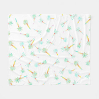 Palm tree baby blanket