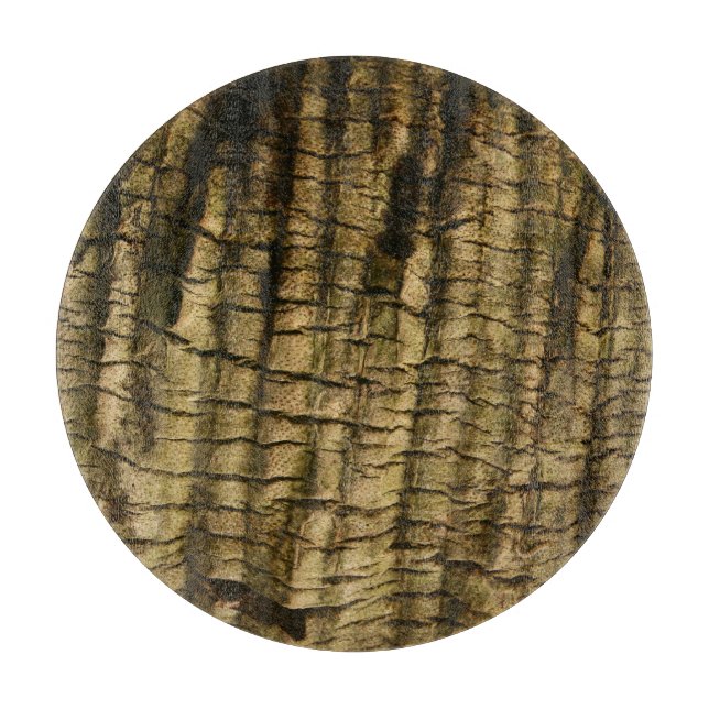 Palm Tree Bark Cutting Board (Front)