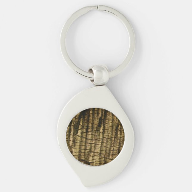 Palm Tree Bark Keychain (Front)