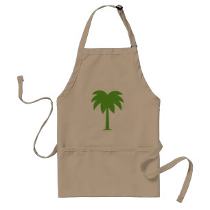 Palm tree bbq apron for men and women