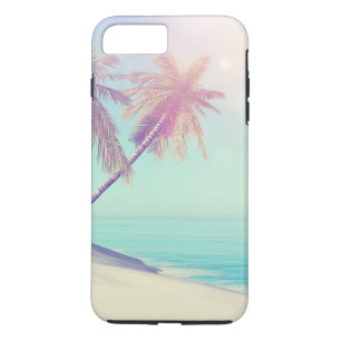 Palm Tree Beach Retro Pastel Oasis iPhone 8 Plus/7 Plus Case