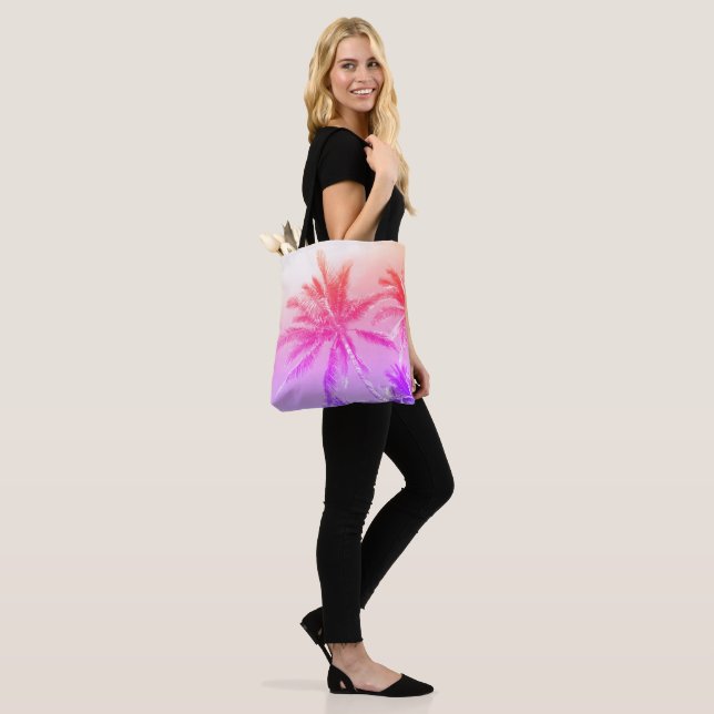 Palm Tree Beach Tote Bag (On Model)