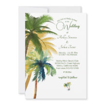 Palm Tree Beach Wedding 